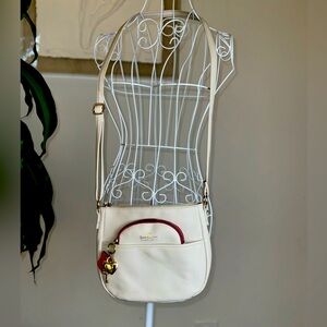 Juicy Couture Woman Mini Purse White/Ivory with built in Wallet Snap-In NWOT